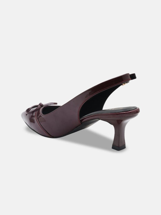 Women’s Patent Slingback Heels – Pointed Toe Elegant Party Pumps
